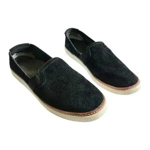 Vionic Women’s Black Suede Slip-On Flats US 9 Dark Academia